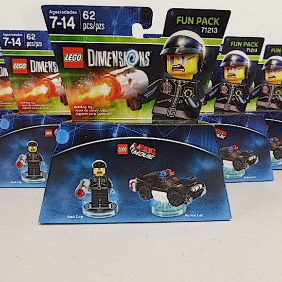 Lego Dimensions bad cop police car fun pack 71213 not machine specific retired - Picture 5 of 5